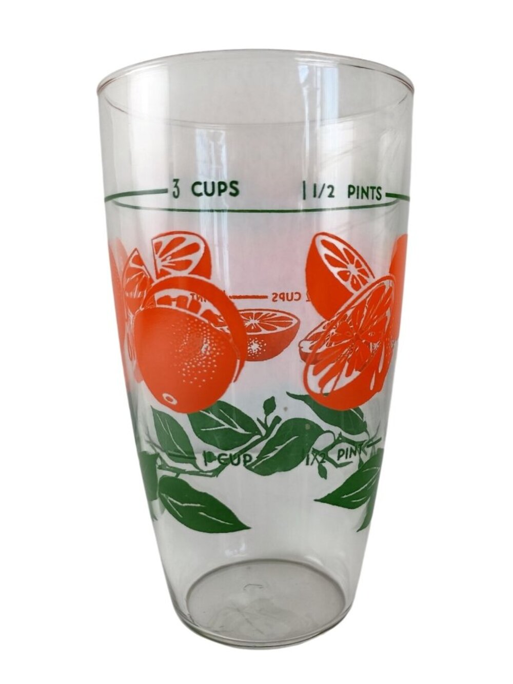 MCM Libby Oranges Measuring Glass Barware Shaker Cocktail Vintage